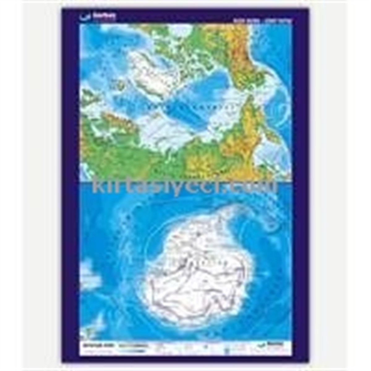 Gürbüz 22153 Kutuplar Harita 70Cmx100Cm 