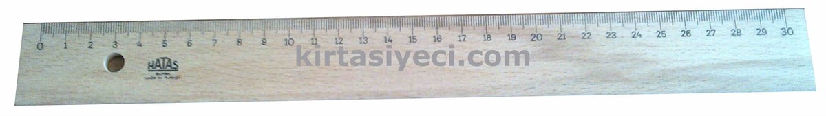 Hatas 035 Tahta Cetvel ( Takviyesiz ) 30 Cm 