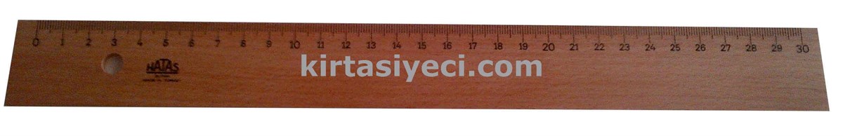 Hatas 042 Tahta Cetvel ( Takviyeli ) 30 Cm 
