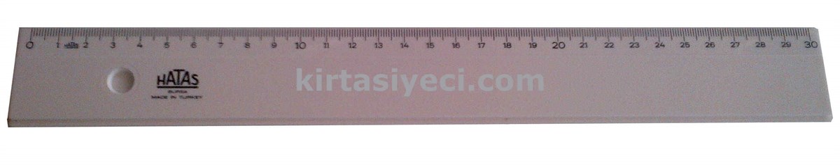 Hatas 149 Genis Plastik Cetvel (Opak) 30 Cm 