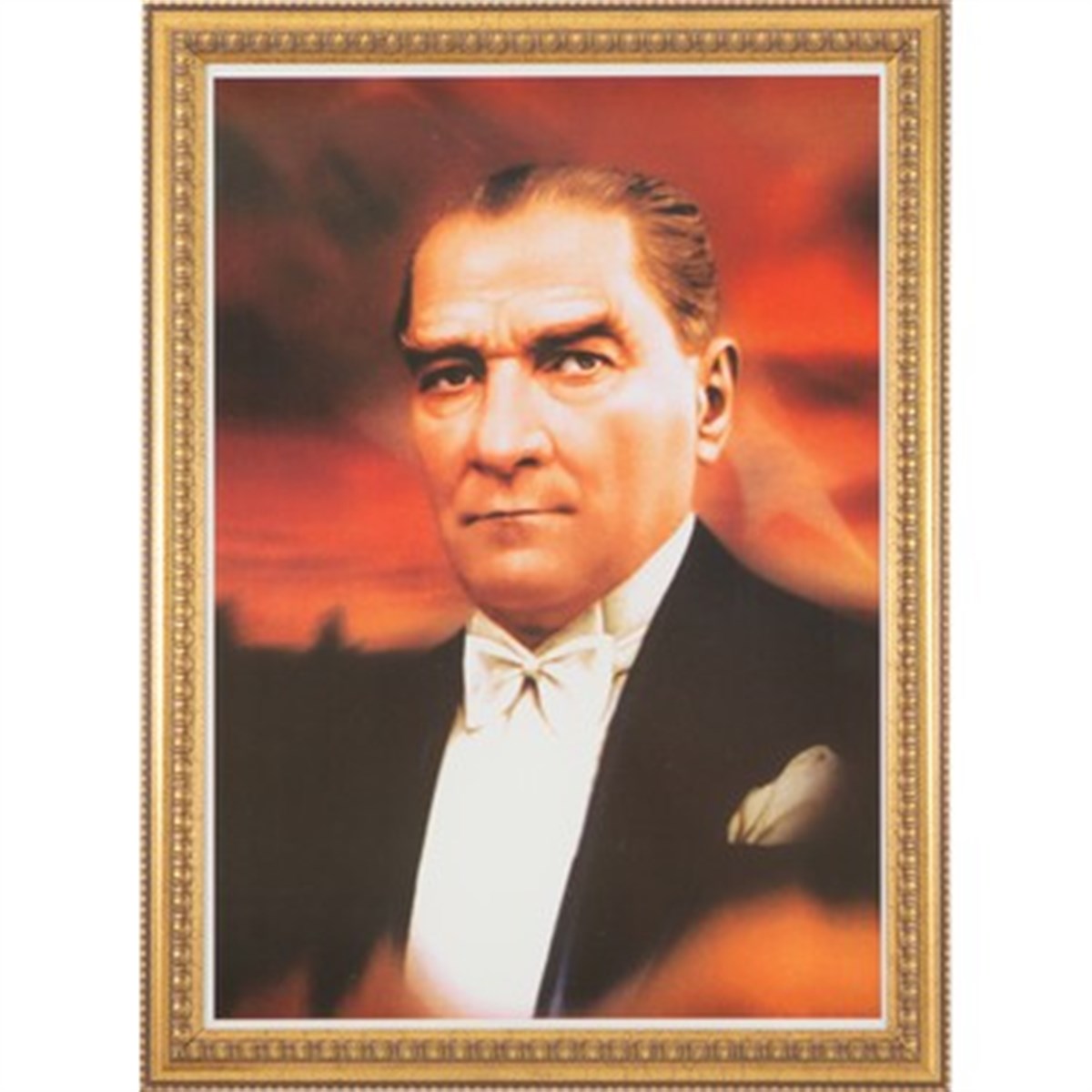 Inter Int-031 50X70 Cm Varakli Çerçeve Duvara Monte Atatürk Portresi