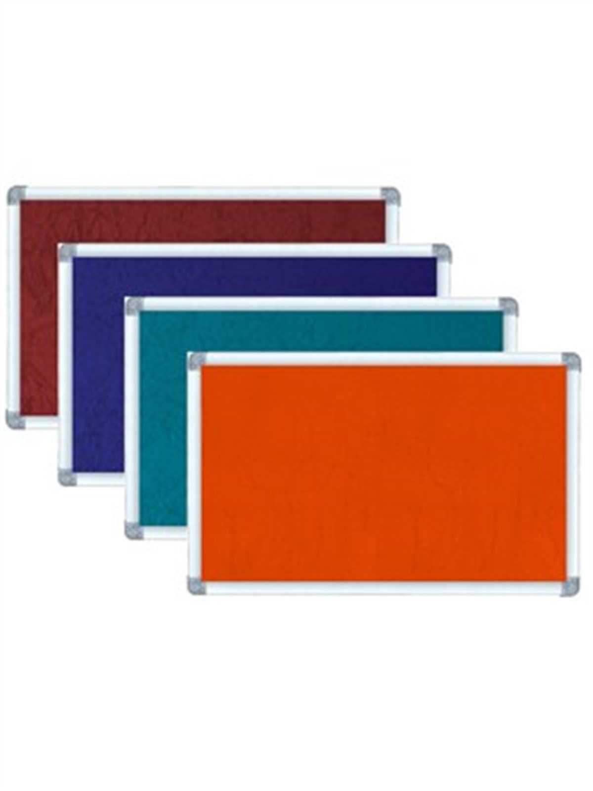 Inter Int-559-G 90X180 Elegant Çerçeve Duvara Monte Gri Çuhali Pano