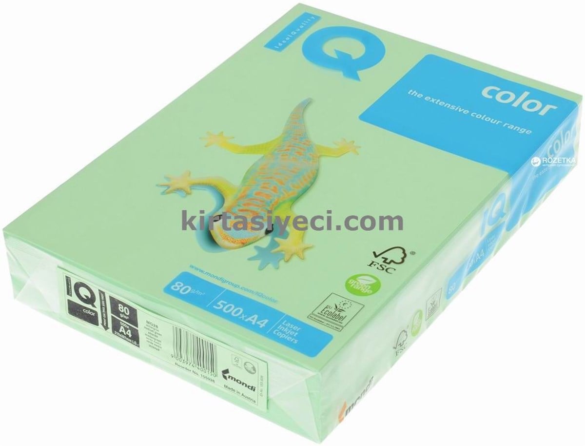 Iq Ne1327 Renkli Fotokopi Kagidi A4  80Gr Açik Yesil 500Lü Paket