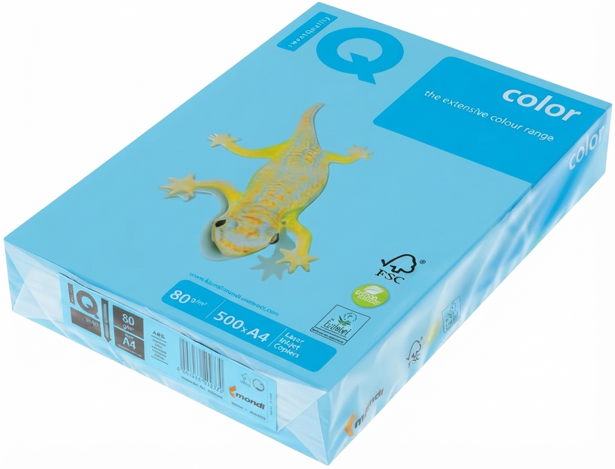 Iq Ne1333 Renkli Fotokopi Kagidi A4 80Gr Koyu Mavi 500Lü Paket