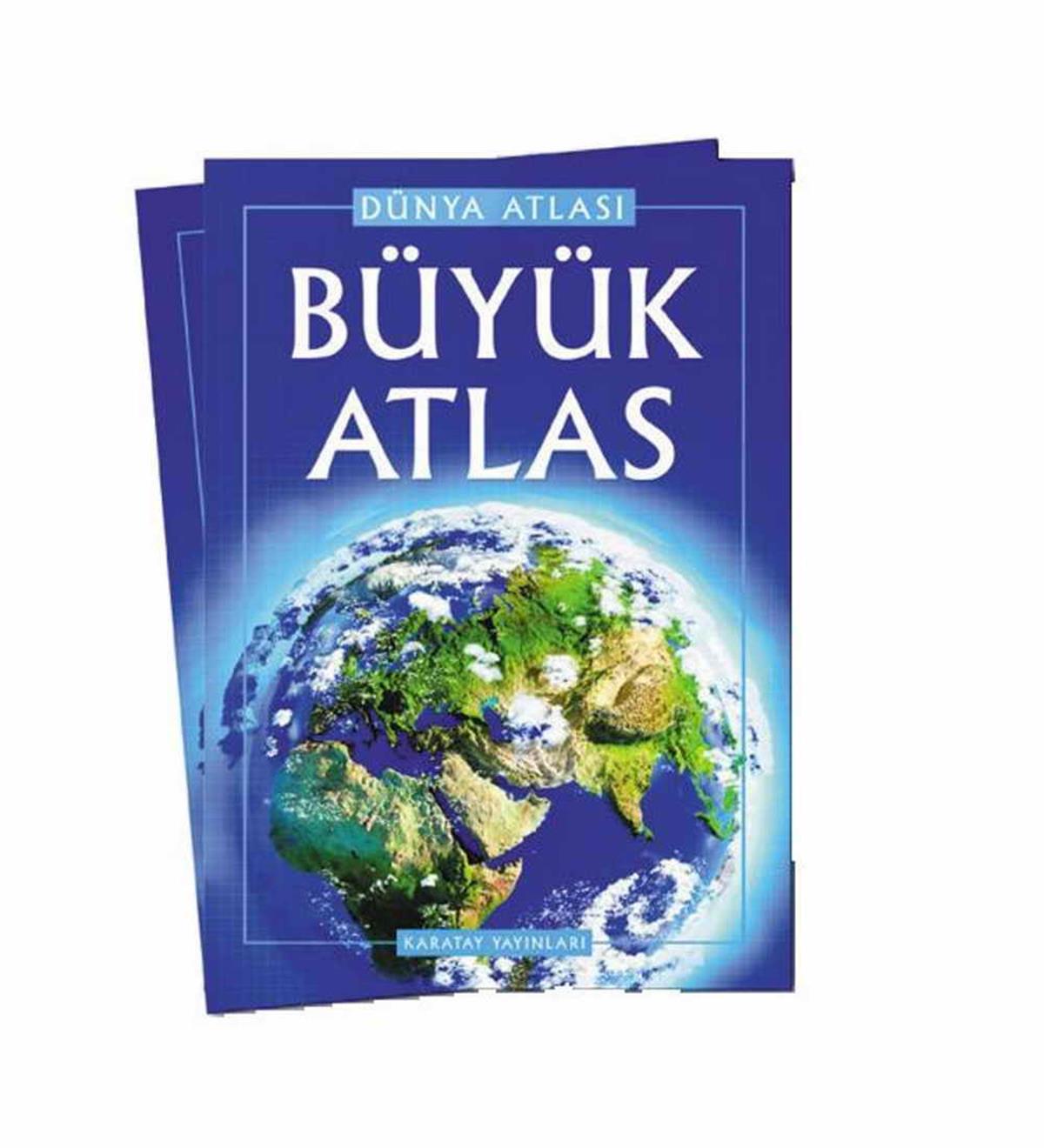 Karatay 4E Atlas Büyük (Dünya Atlası) Karton Kapak 
