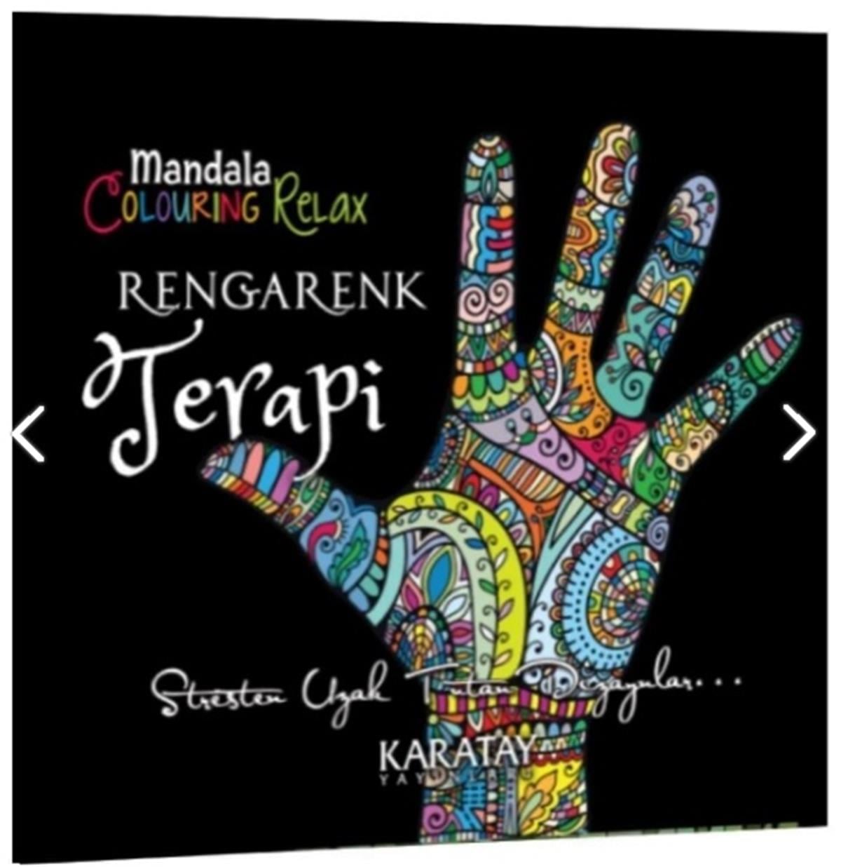 Karatay 4E Boyama Kitabı Rengarenk Terapi Mandala 