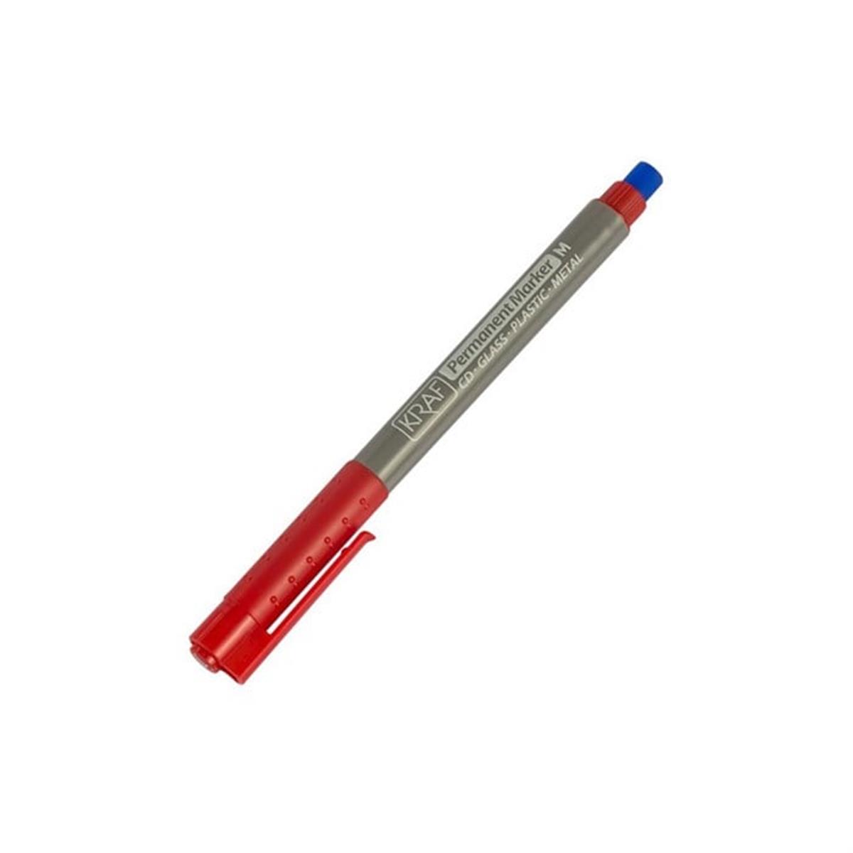 Kraf 270 Asetat Kalemi Silgili (S) Kırmızı