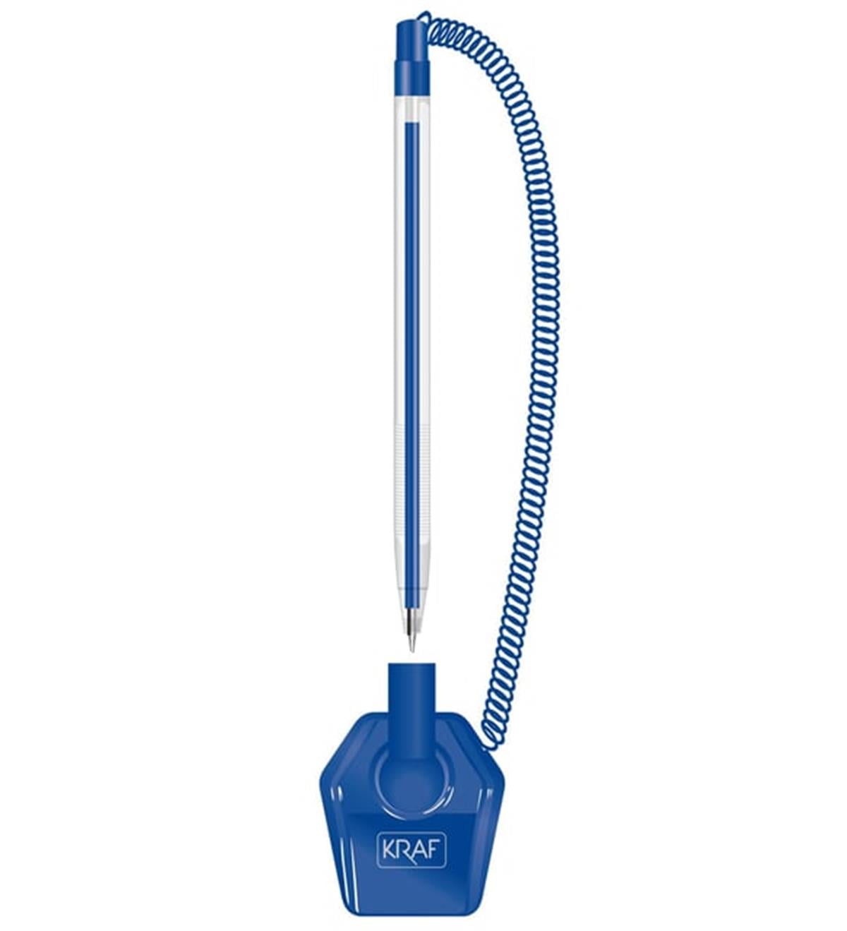 Kraf 304G Spiralli Tükenmez Kalem 0.7 Mavi 