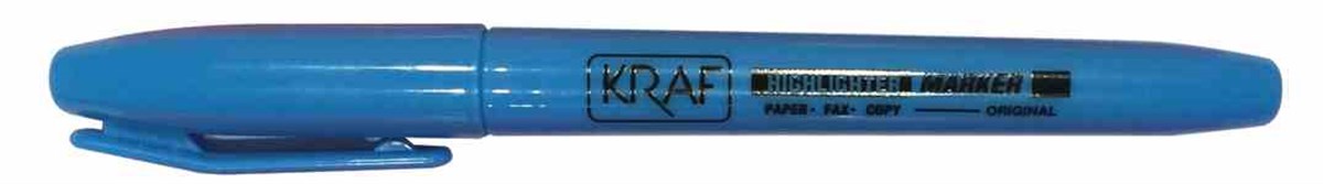 Kraf 340 Fosforlu Kalem Tipi Mavi