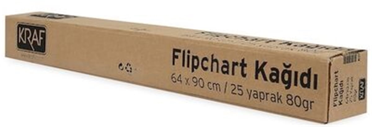 Kraf 703G Flipchart Kagidi Rulo 64X90Cm 25 Yaprak 
