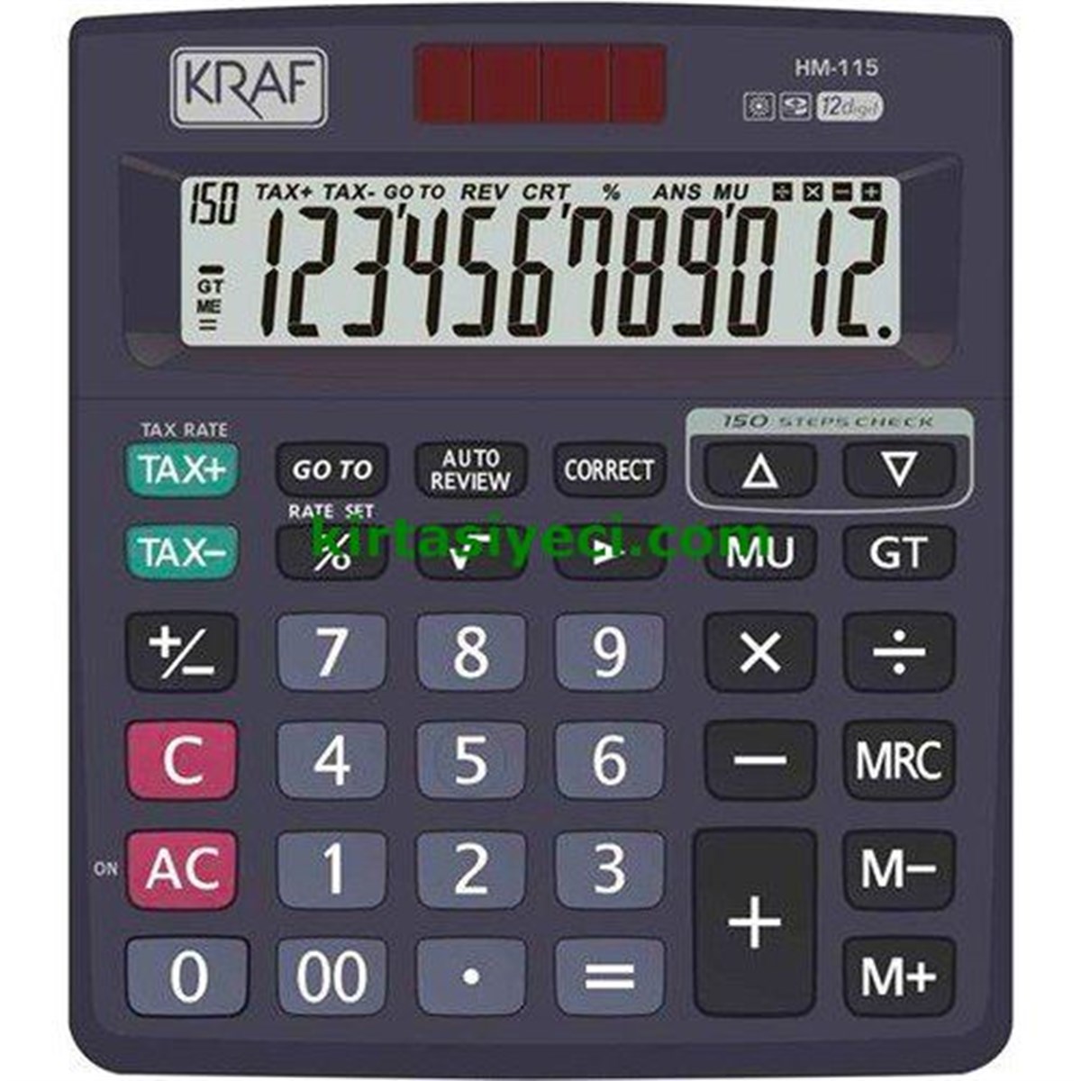 Kraf Tax Hm-115 Hesap Makinesi Masaüstü 12 Hane 
