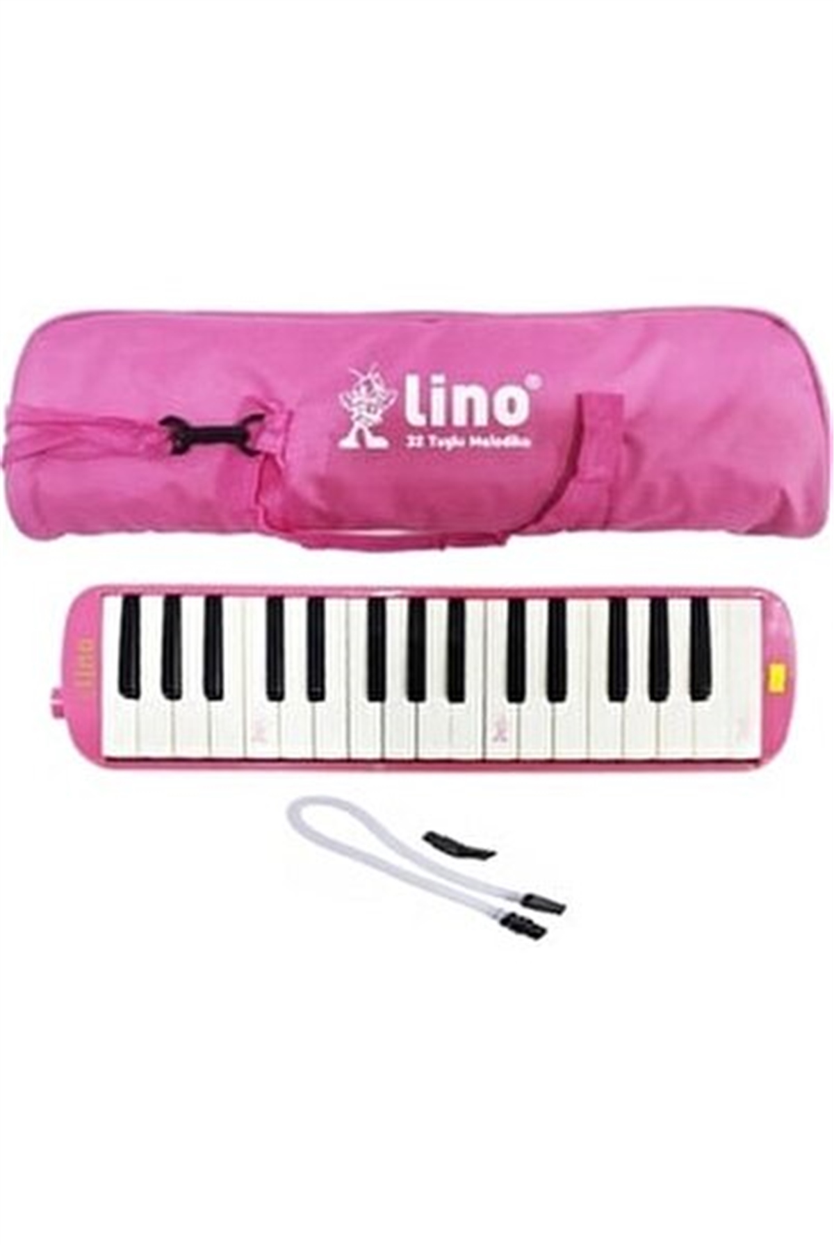 Lino Kar-Ln-37-Smix Melodika 37 Tuşlu Bez Çanta Pembe