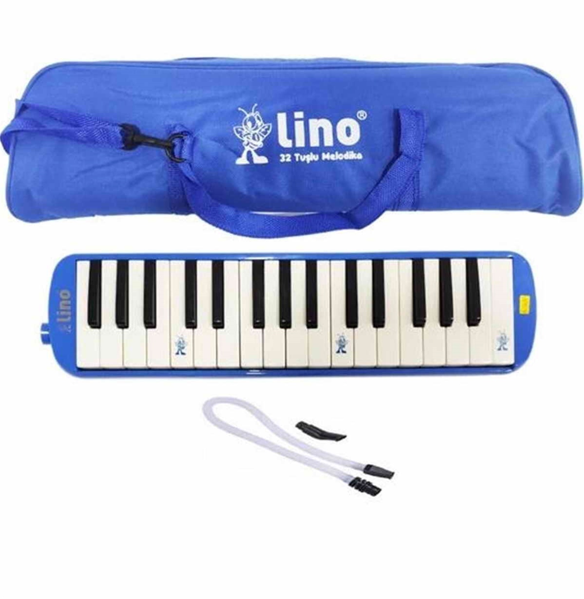 Lino Kar-Ln-37-Smix Melodika 37 Tuşlu Bez Çanta Mavi
