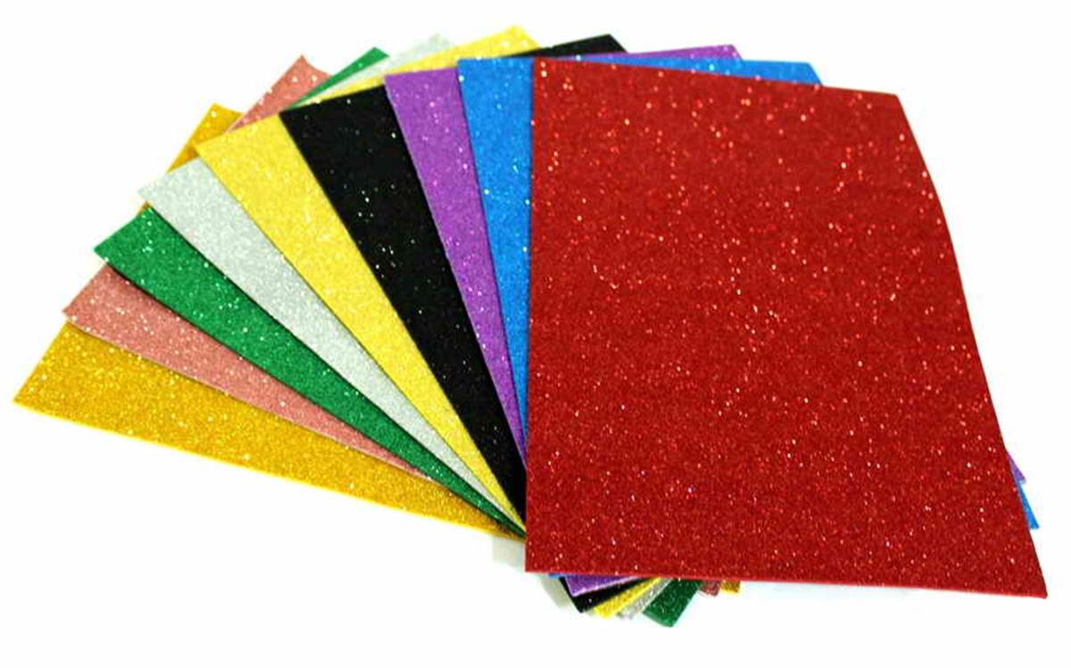 Lino Rbp-301 Simli Karton 20x30 Cm 10 Lu Karışık Renk Sim Dökmez