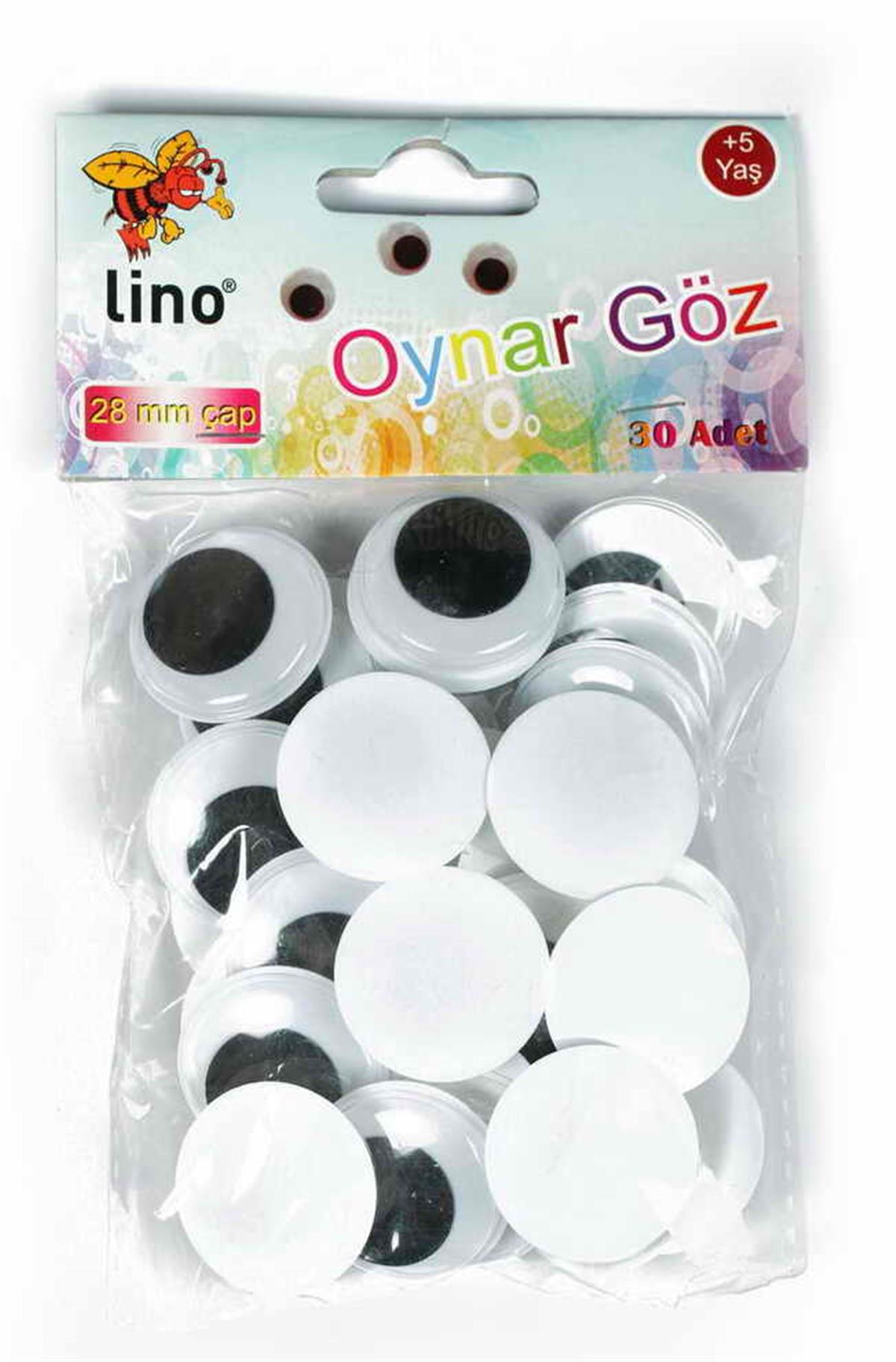 Lino Rbz-028 Oynar Göz 28 Mm. 30Lu Paket 