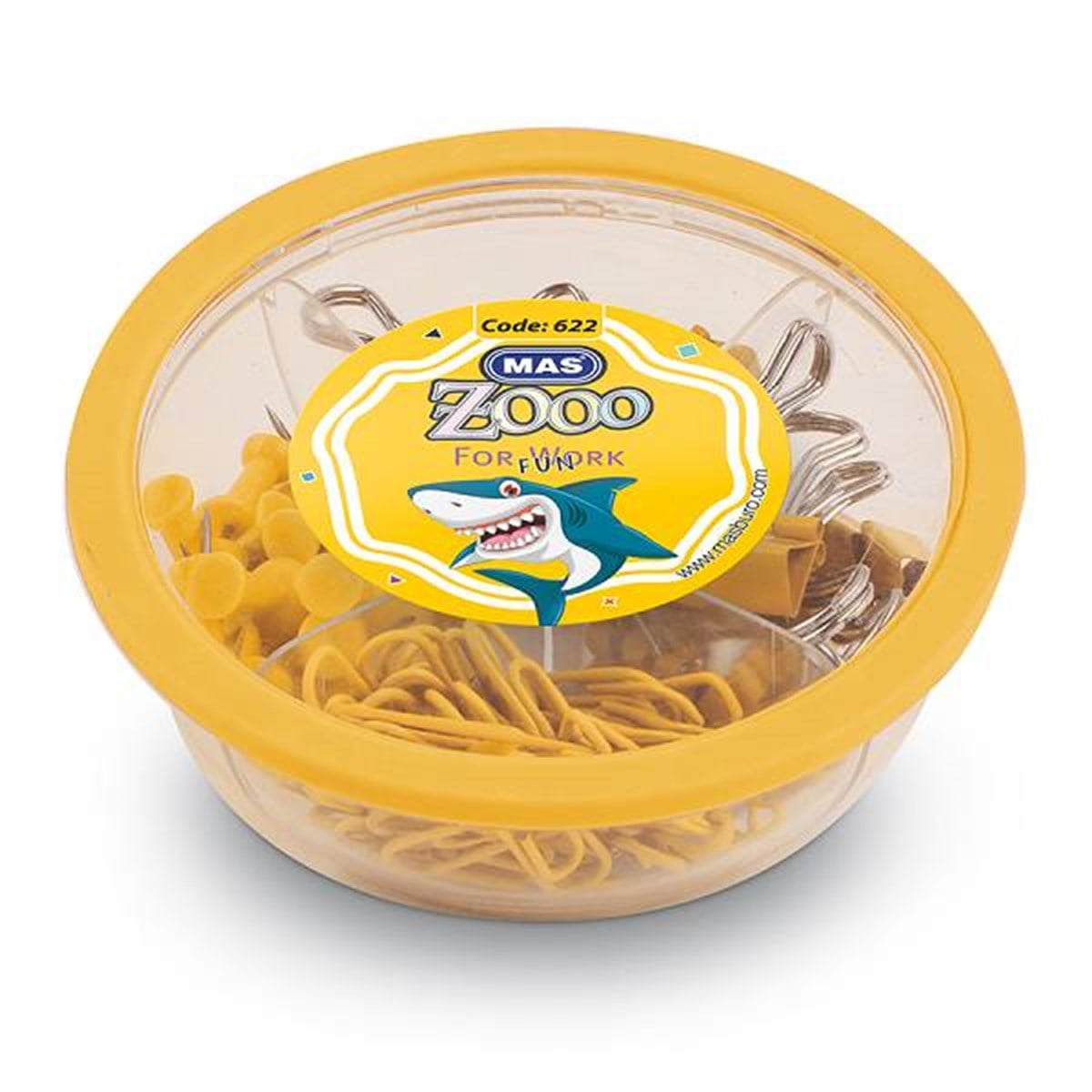 Mas 0622 Zoo Yuvarlak Kutuda 4 Lü Set Sari
