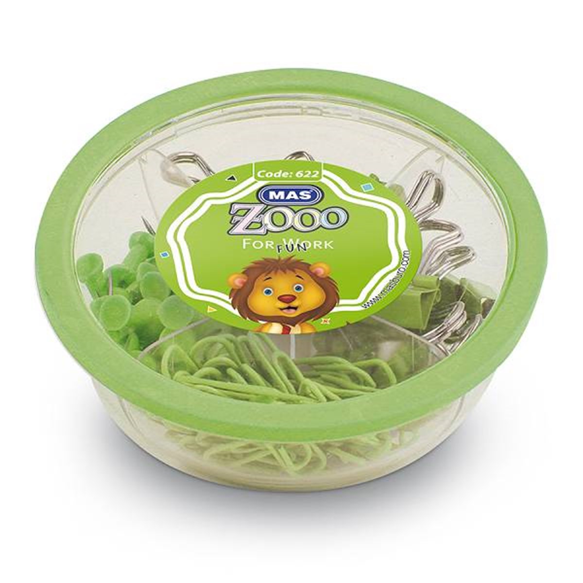 Mas 0622 Zoo Yuvarlak Kutuda 4 Lü Set Yesil