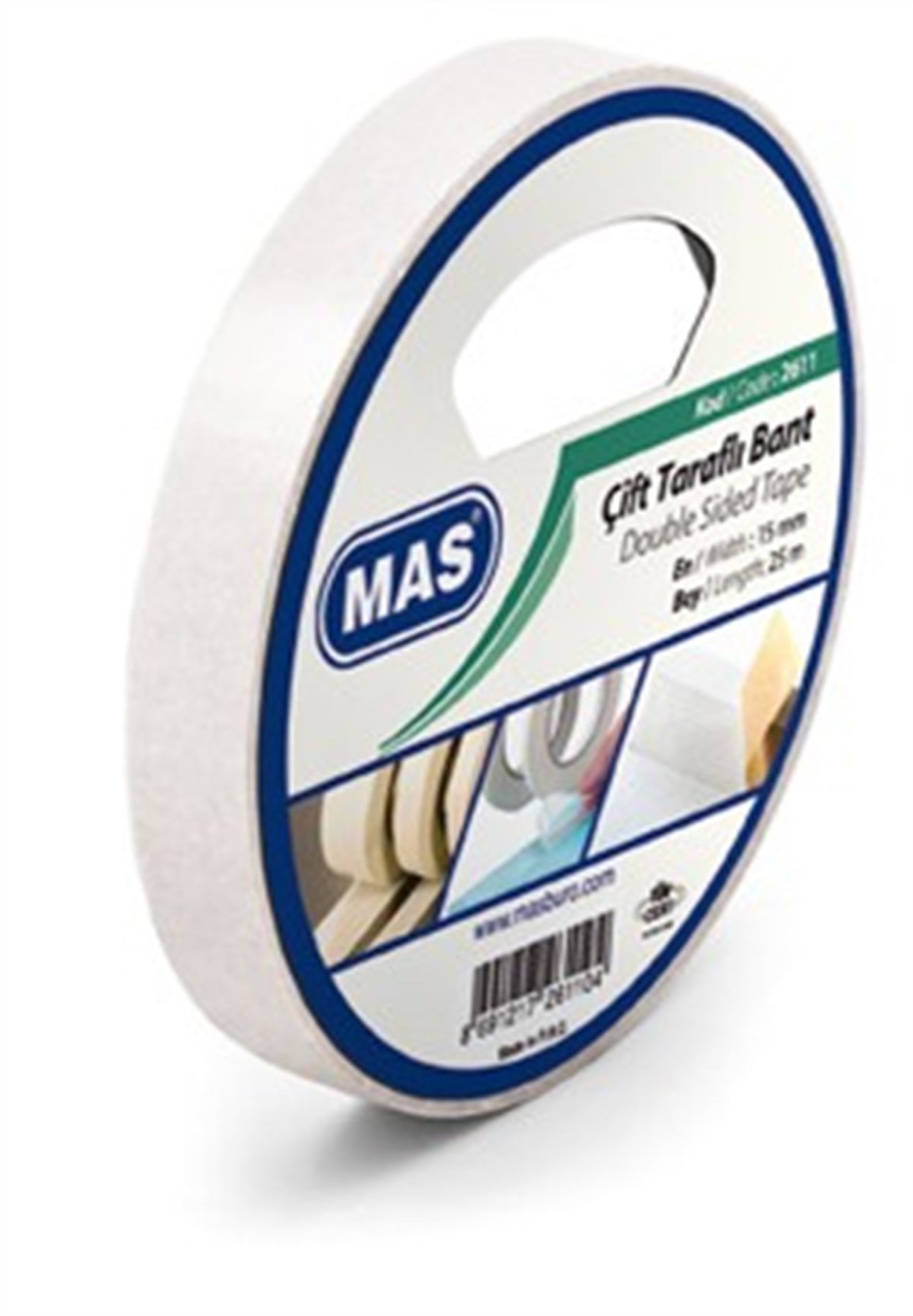 Mas 2610 Çift Tarafli Bant 12Mmx25M Adet 