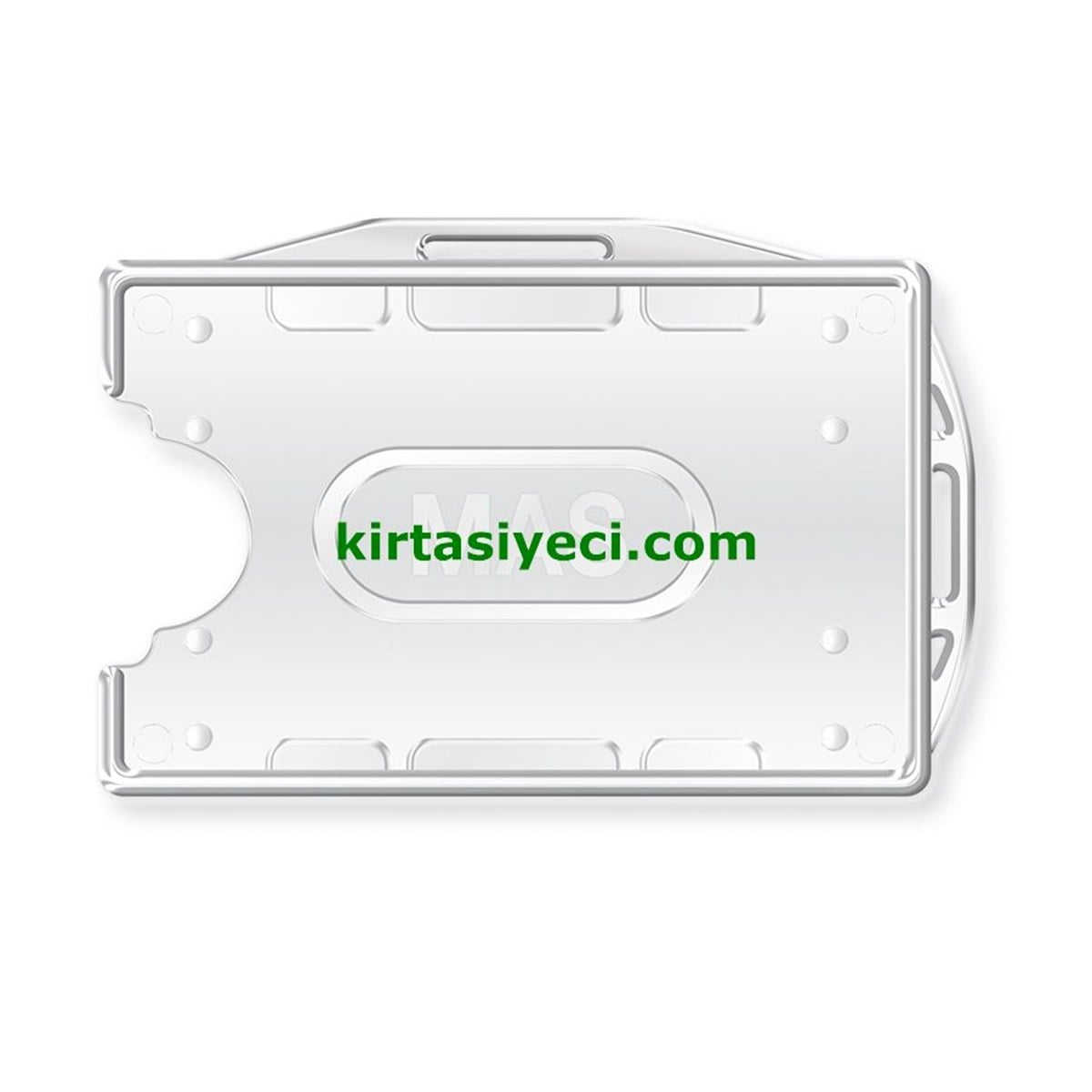 Mas 3524 Plastik Kart Muhafaza Çift Yüzlü 54X86Cm Seffaf 25 Li Paket