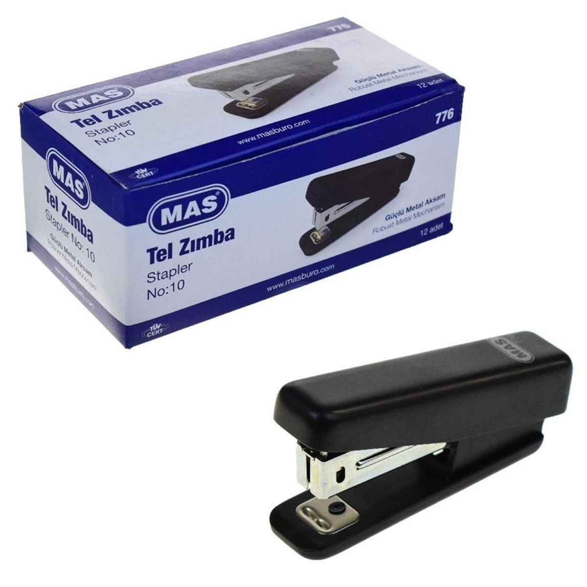 Mas 776 Zımba Makinesi Sturdy S No:10 Siyah