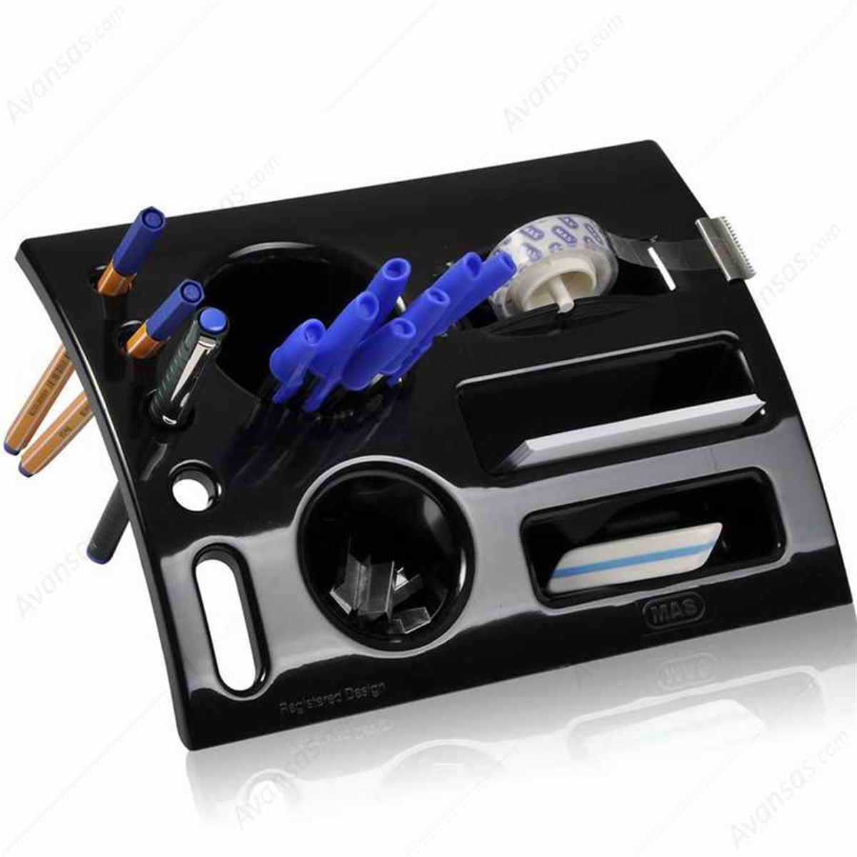 Mas 808 Tidy Desk Organizer Siyah 