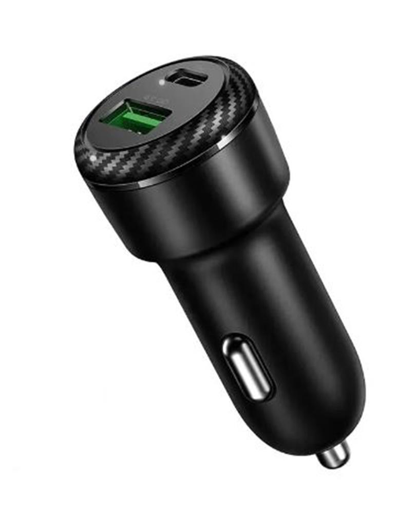 MCDODO CC-5970 36W PD+QC 3.0 1xType-C 1xUSB Girişli Araç Çakmak Şarj - Siyah