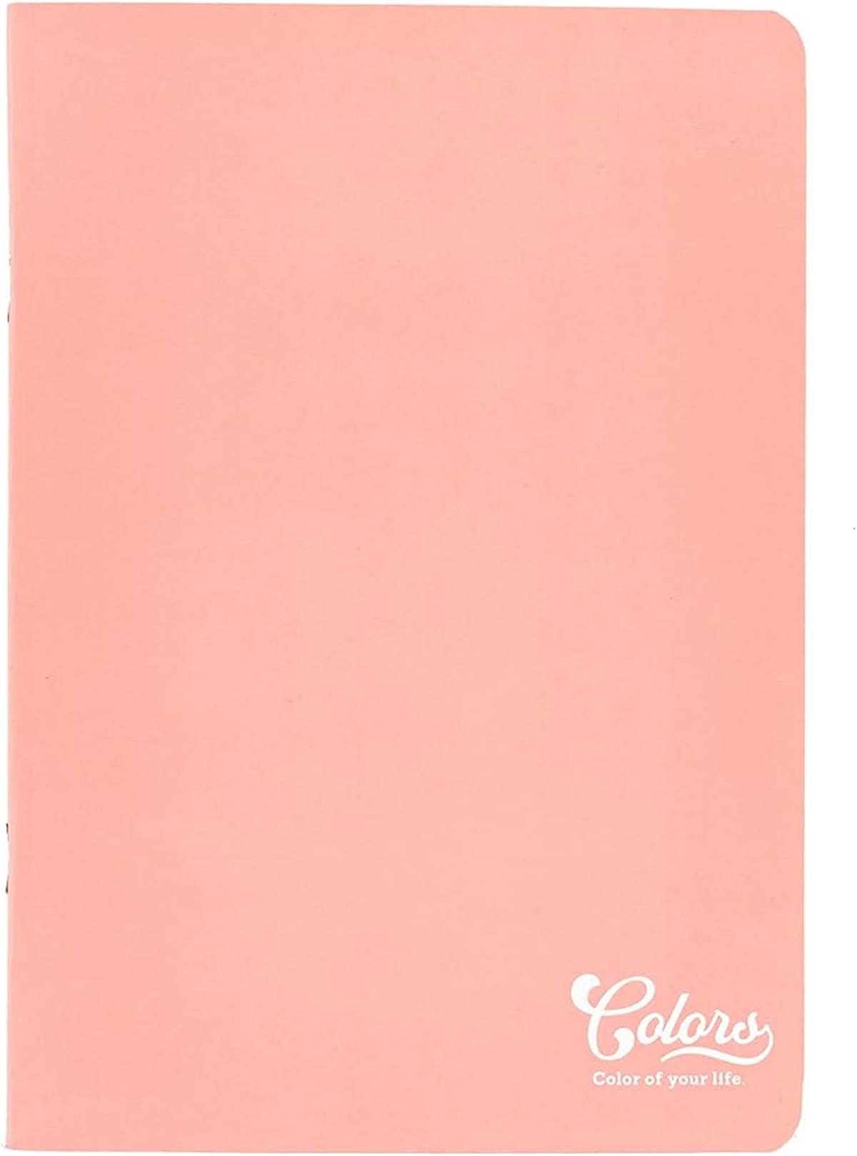 Meteksan Colors Karton Kapak A4 Defter 60 Yaprak Çizgili Pembe