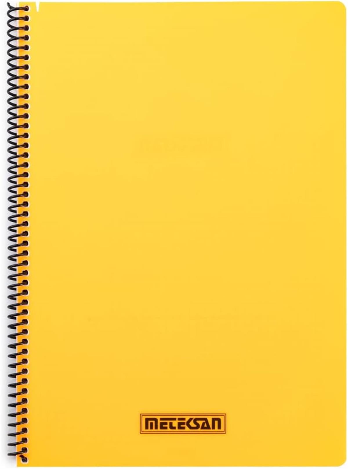 Meteksan Karina Neon Spiralli A4 Defter Çizgili 80 Yaprak Turuncu