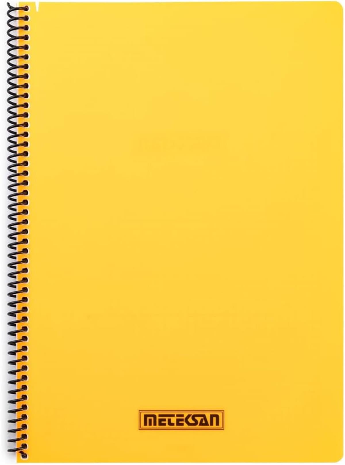 Meteksan Karina Neon Spiralli A4 Defter Çizgili 100 Yaprak Turuncu