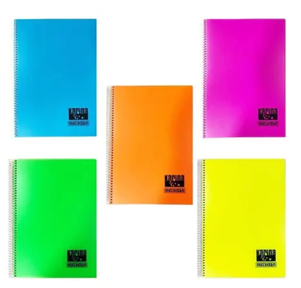 Meteksan Karina Neon Spiralli A4 Defter Çizgili 100 Yaprak