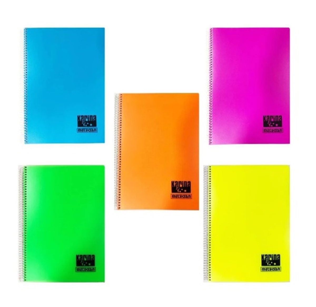 Meteksan Karina Pastel Spiralli A4 Defter Kareli 80 Yaprak
