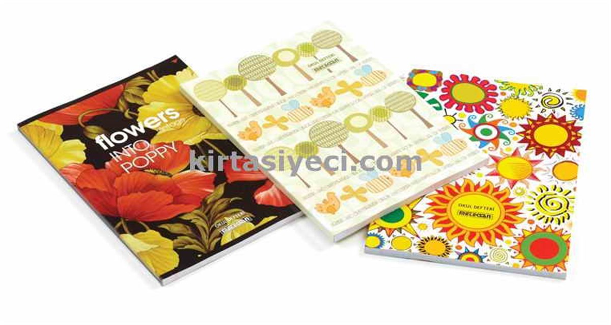 Meteksan Okul Kaye Karton Kapak A4 Defter 80 Yaprak Kareli