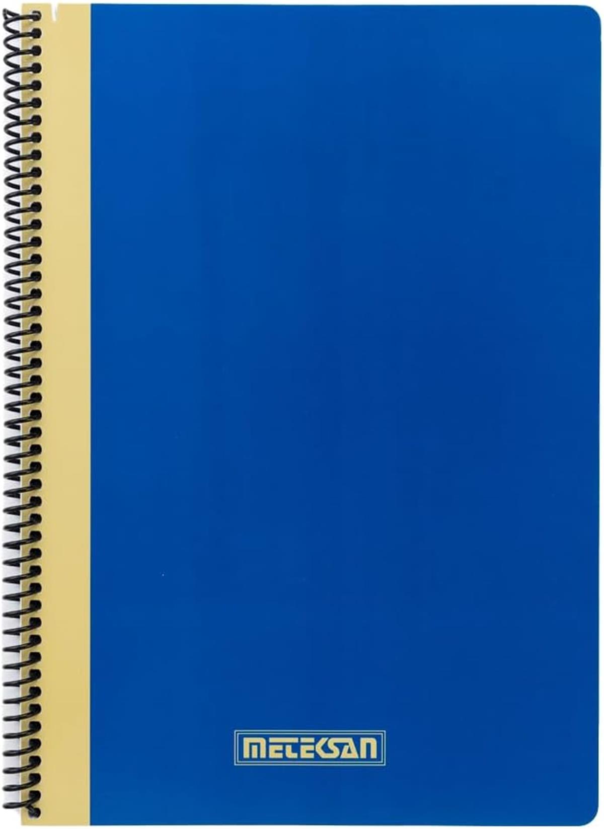 Meteksan Pruva Ofis Spiralli A4 Defter Çizgili 120 Yaprak Mavi