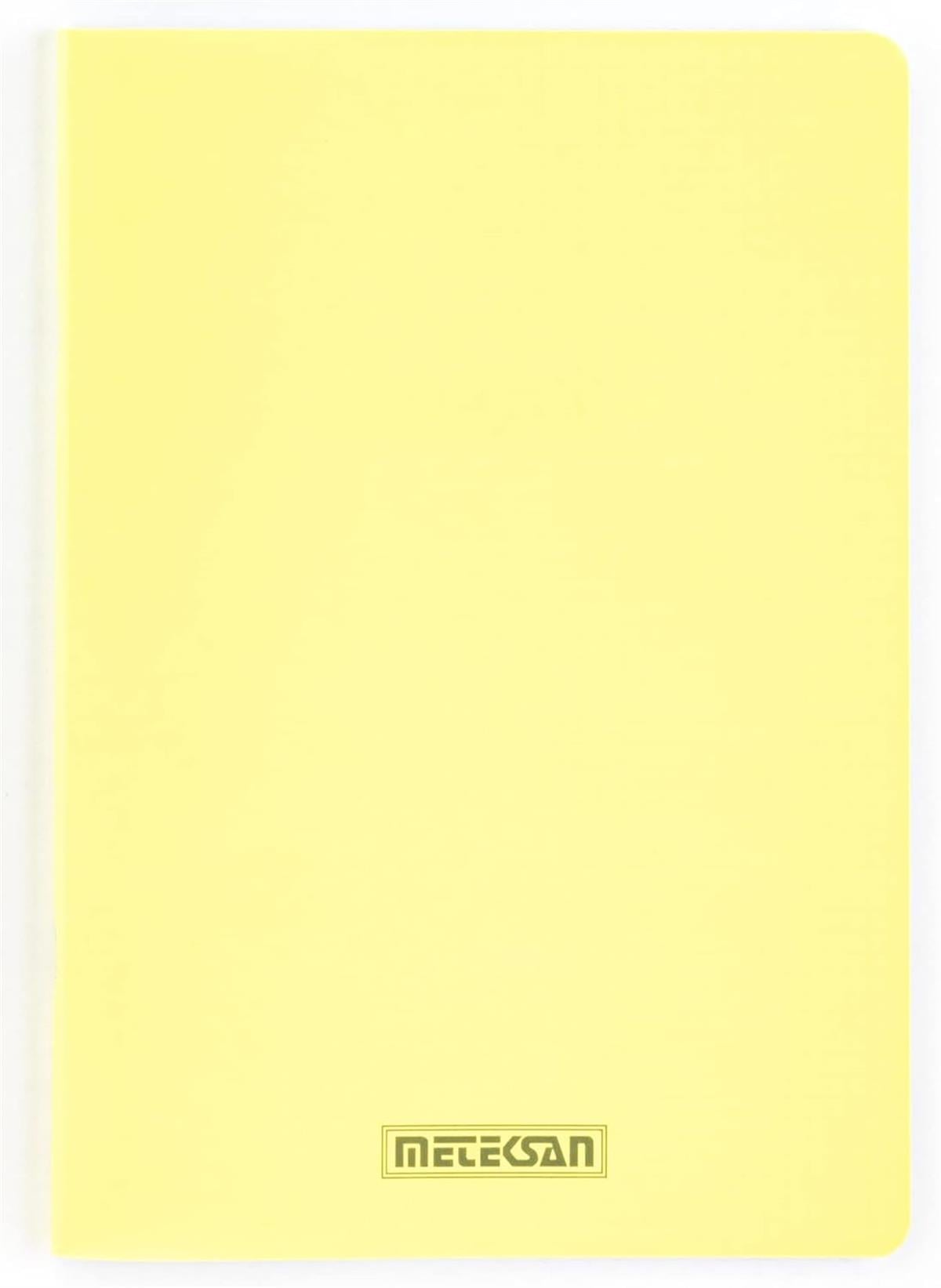 Meteksan Seren Pastel Pp Kapak A4 Defter Kareli 60 Yaprak Sarı