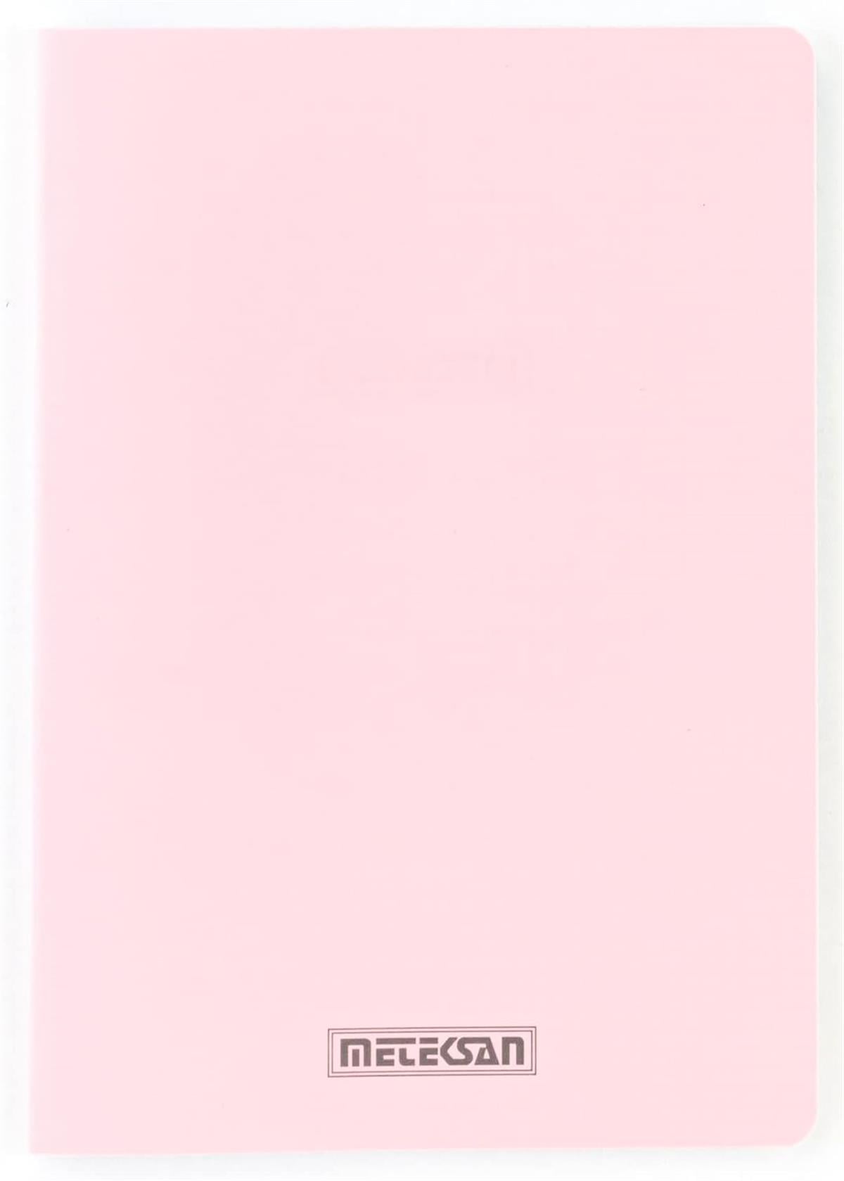 Meteksan Seren Pastel Pp Kapak A4 Defter Kareli 60 Yaprak Pembe
