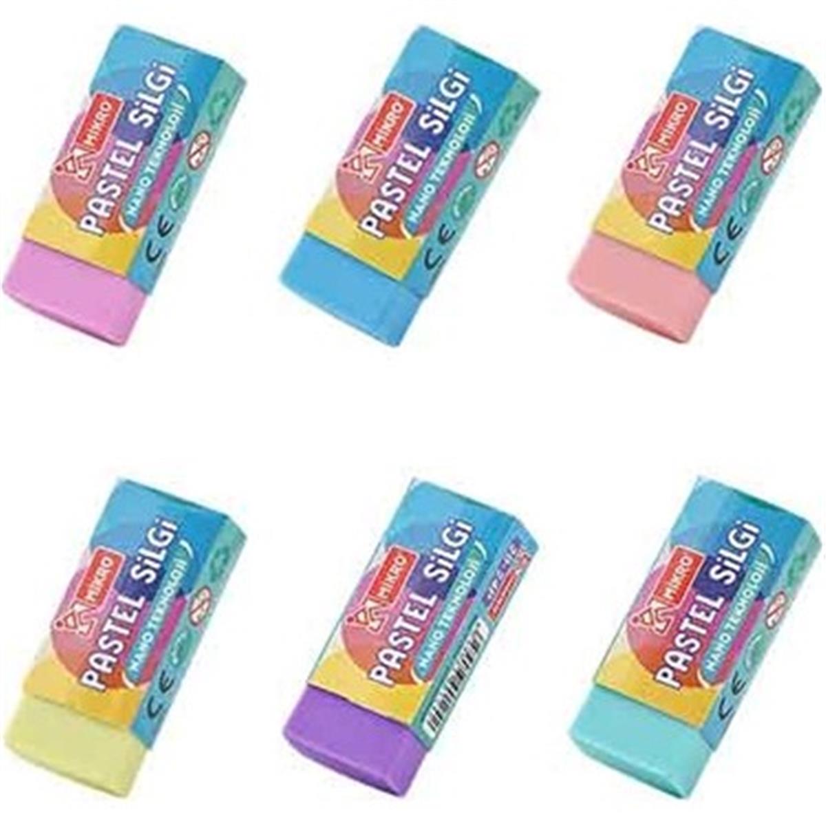Mikro 2B-30P Silgi Soft Pastel Adet