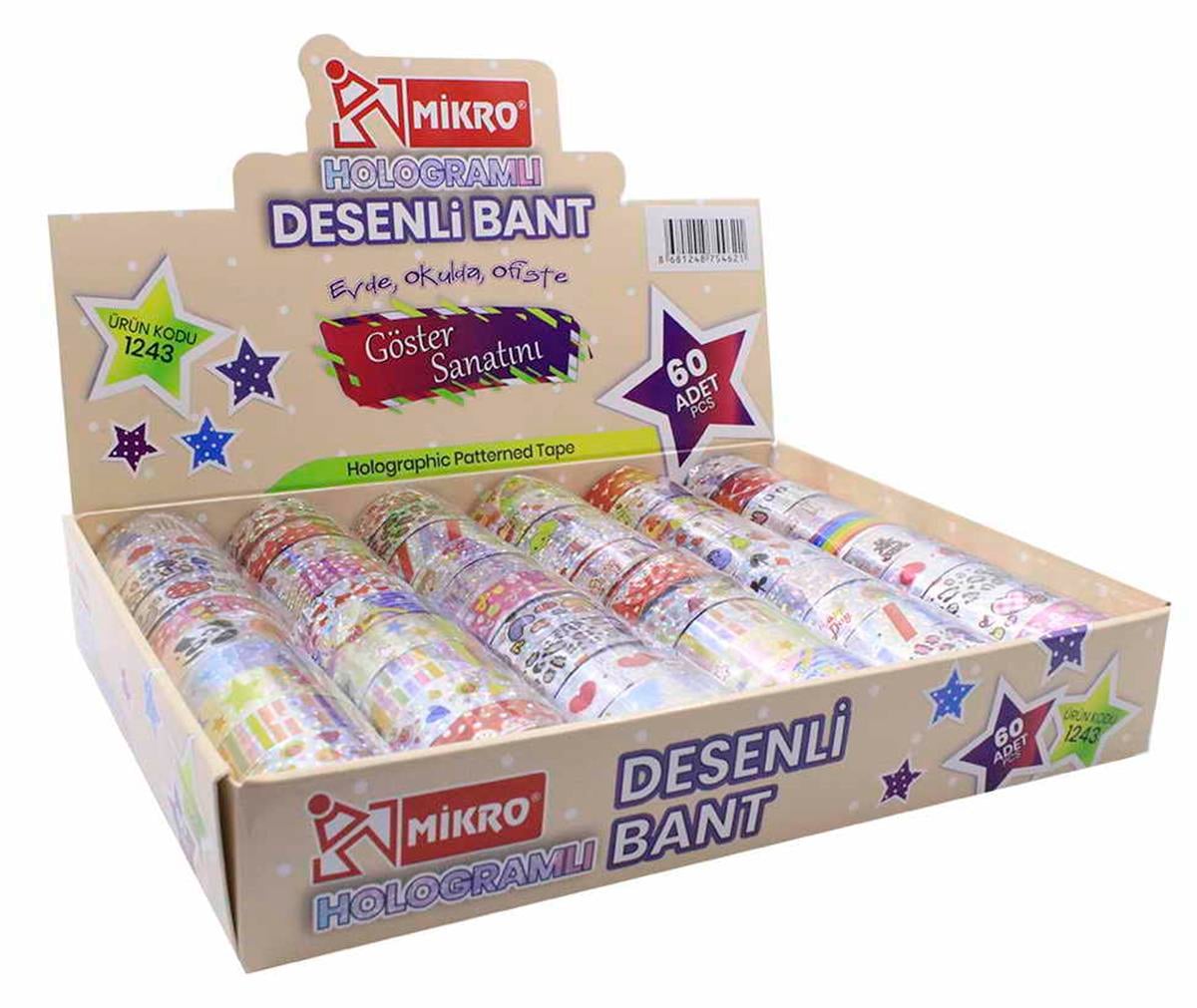 Mikro Bnt-1243 Hologramlı Desenli Bant Adet