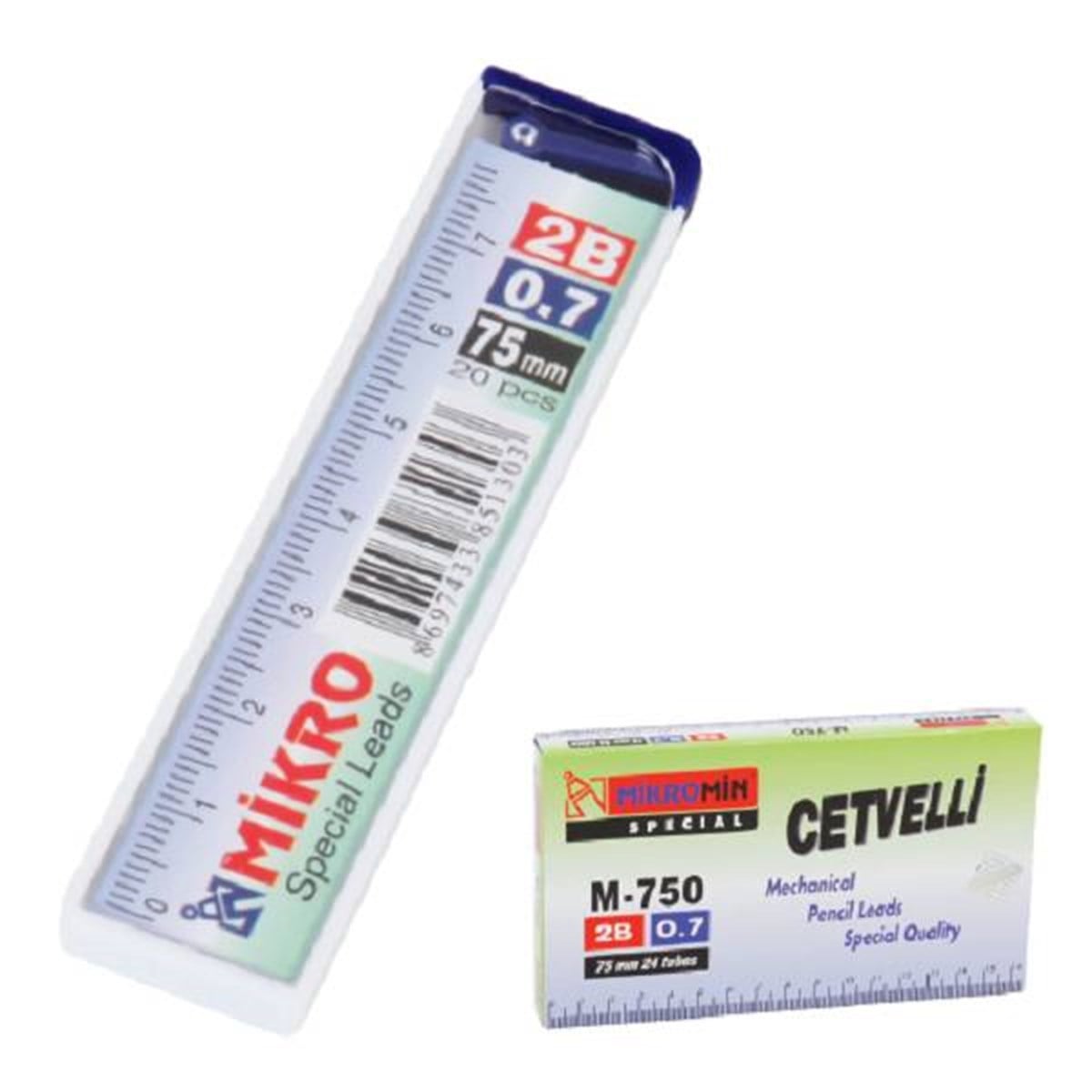 Mikro Cm07 M-750 75Mm Cetvelli Kursun Kalem Ucu 0.7Mm 
