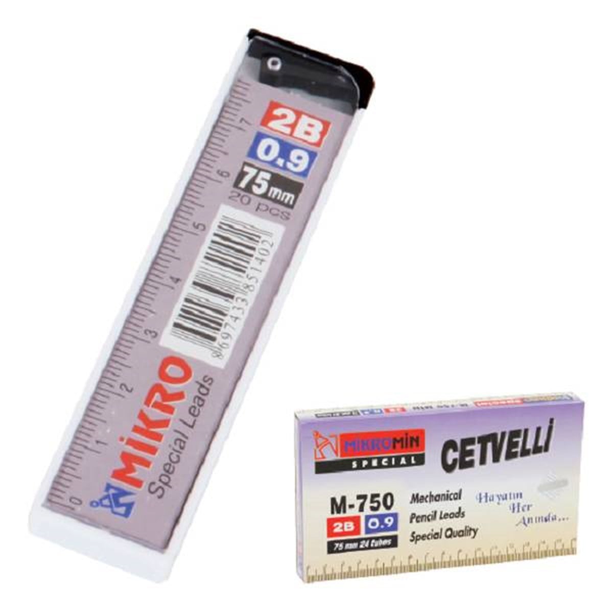 Mikro M-750 75Mm Cetvelli Kursun Kalem Ucu 0.9Mm 