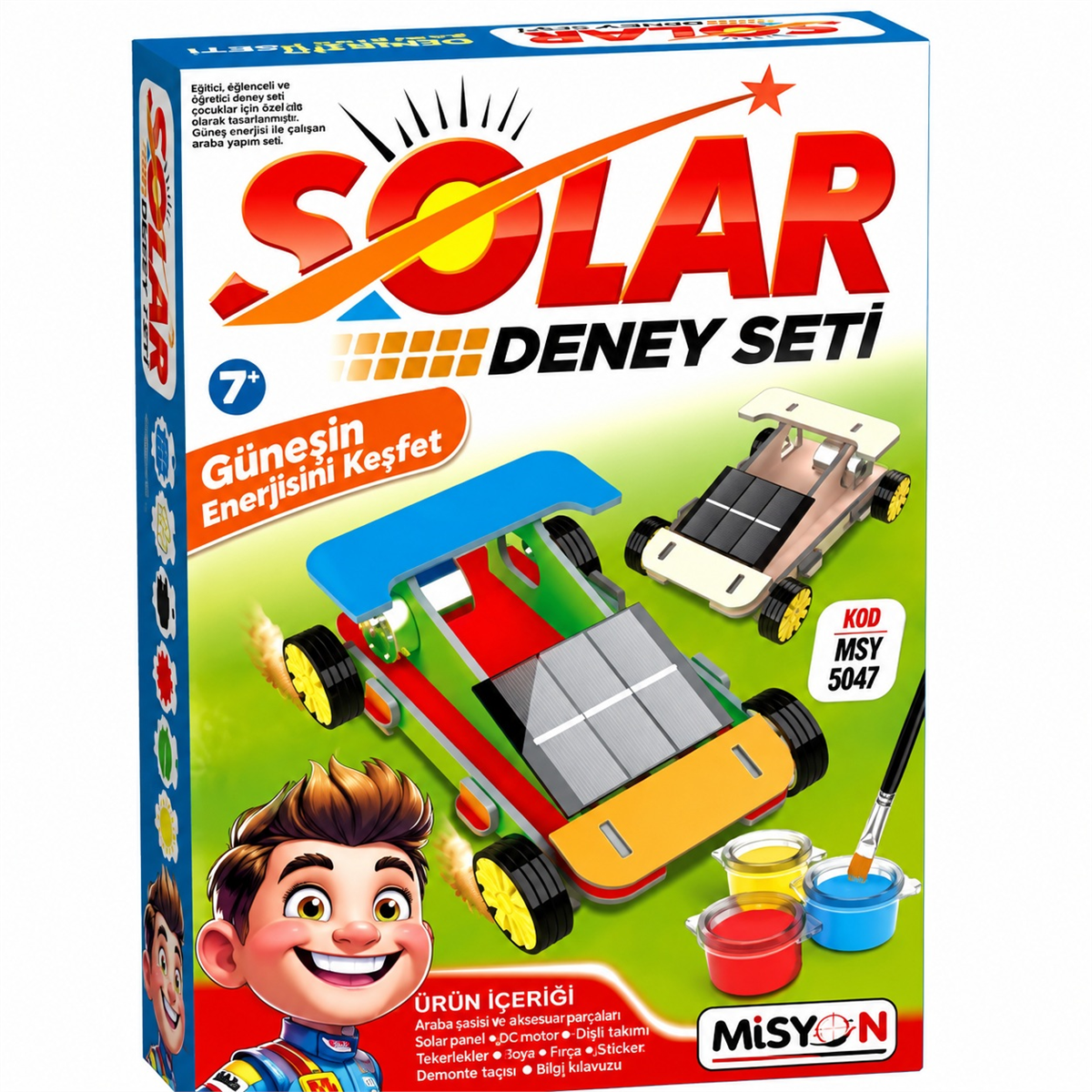 Misyon Solar Deney Seti (araba Modeli)