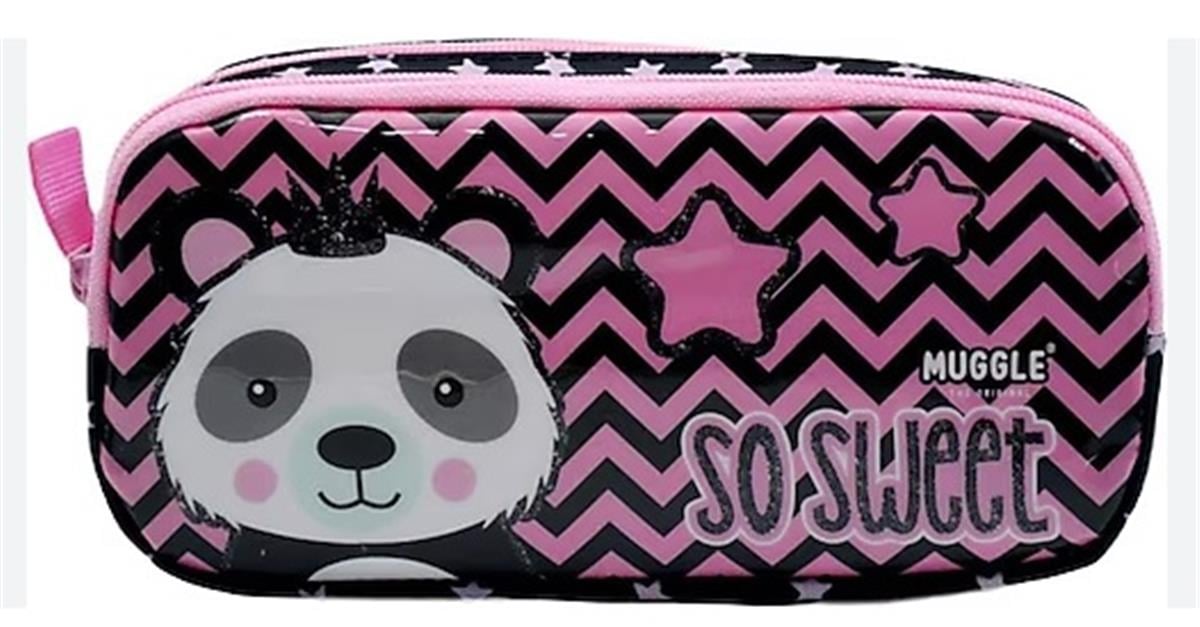 Muggle Kalem Çantası Panda Siyah Mu-734