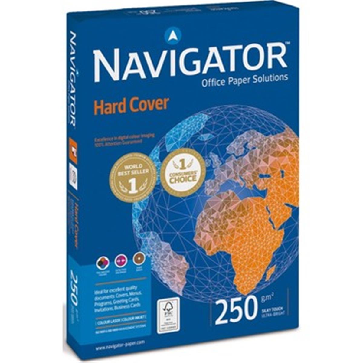 Navigator Gramajlı Fotokopi Kağıdı Hard Cover 125 Lİ A4 250 GR Beyaz