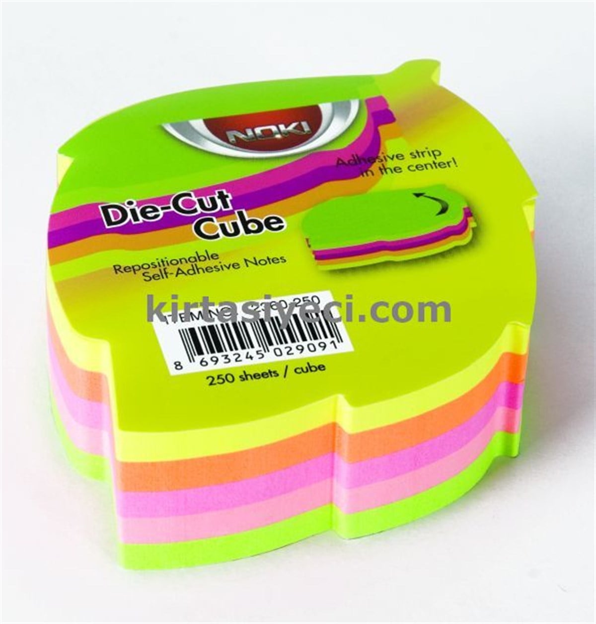 Noki 12360-250 Memo Yaprak Sekilli 5 Renk 250Li