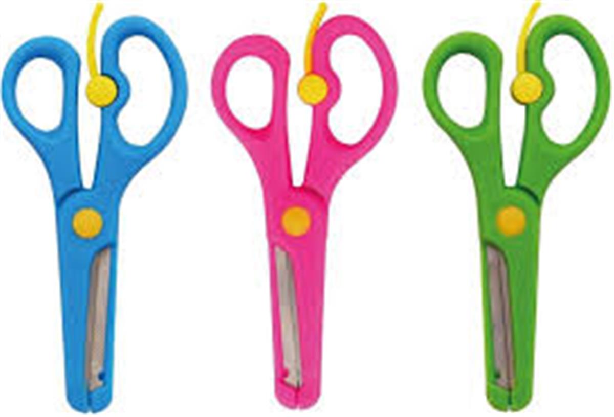 Noki 20540 Öğrenci Makası Plastik Korumalı Küt Uçlu Yaylı
