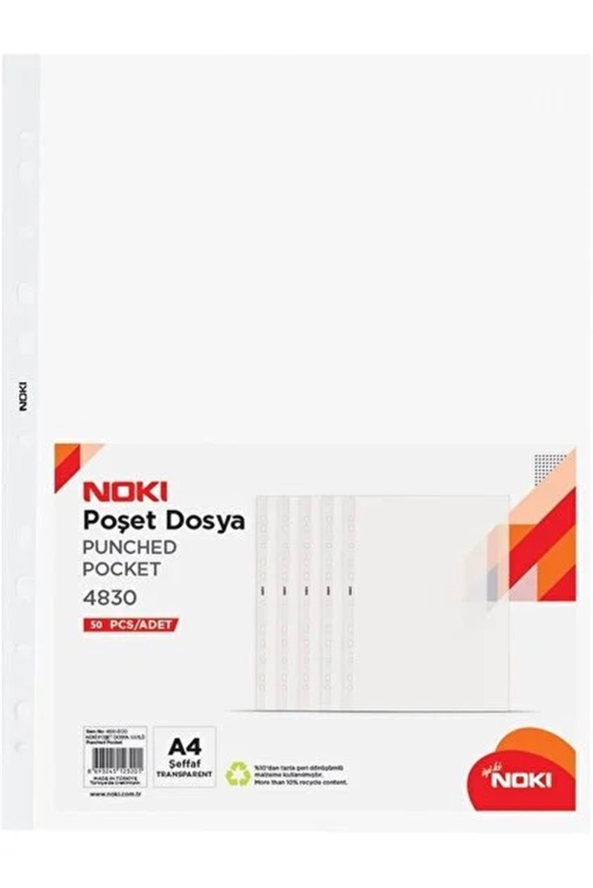 Noki 4830 Eco-50 Poset Dosya Eco 50Li (40 Mic) A4