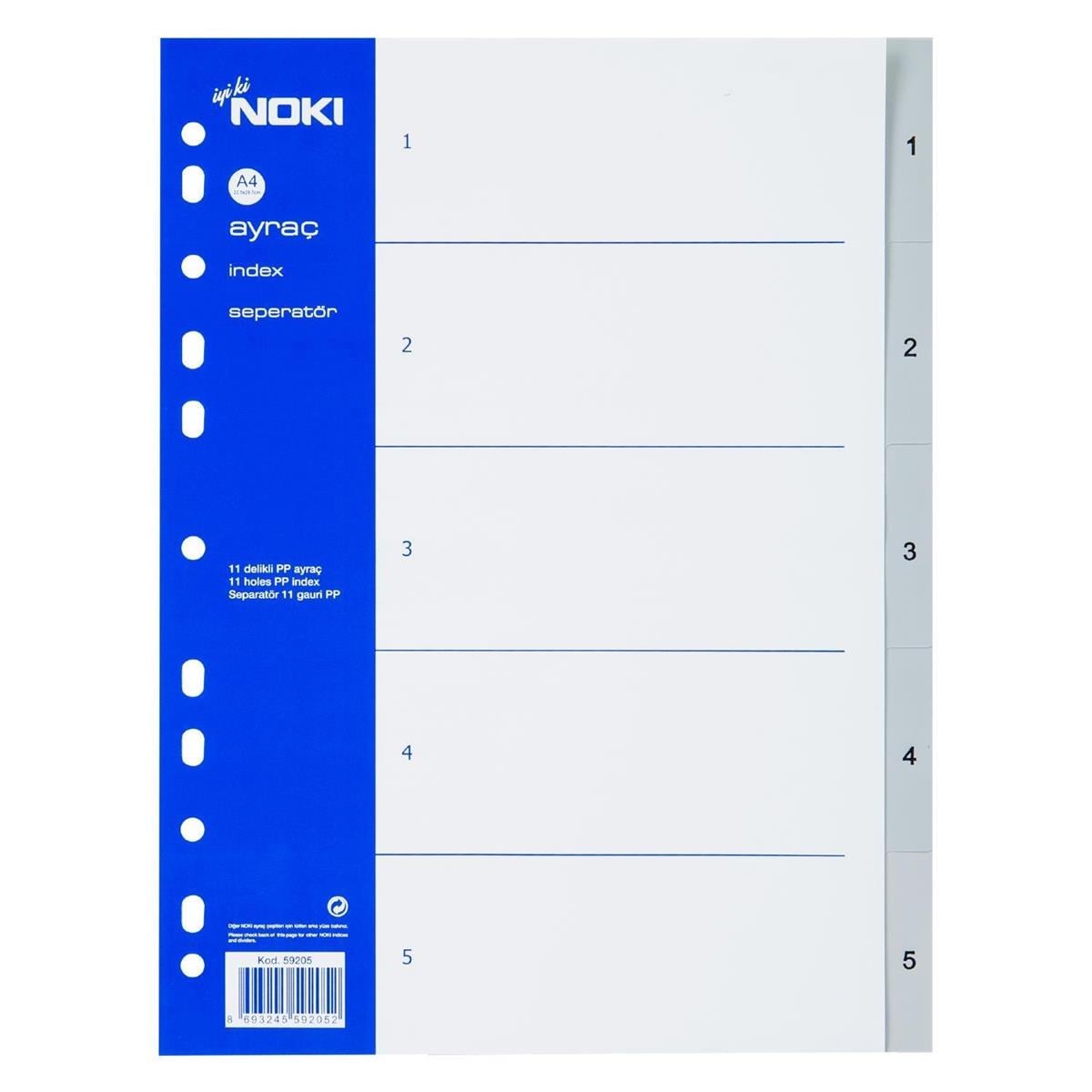 Noki 59205 Ayraç Pp 1-5 Rakamli