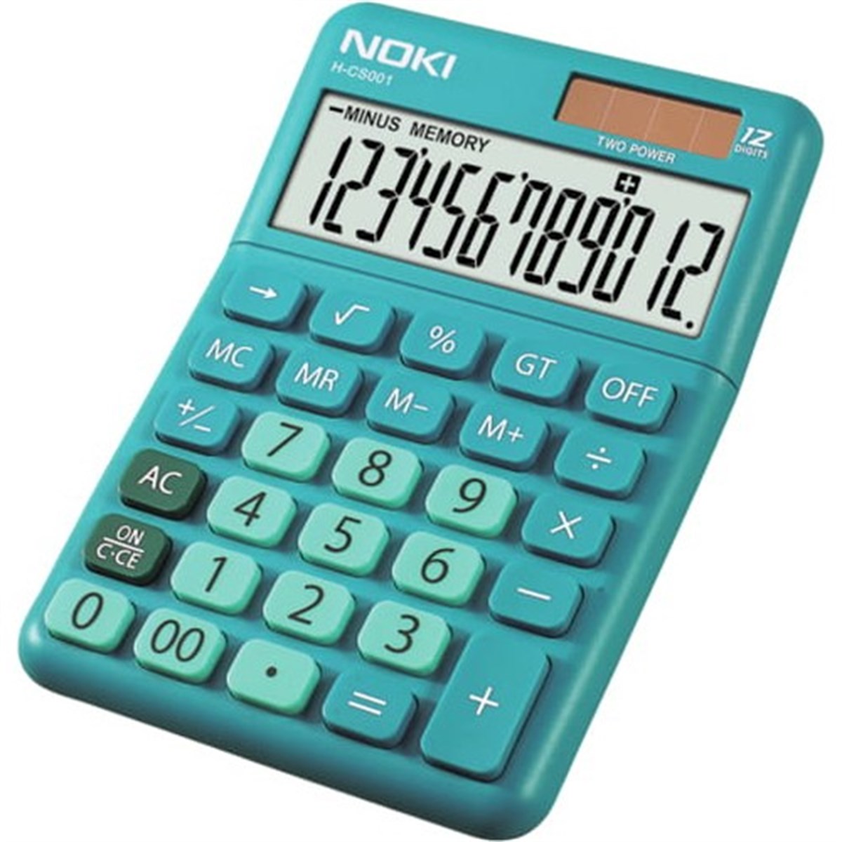Noki H-Cs001 Hesap Makinesi  12 Hane Turkuaz