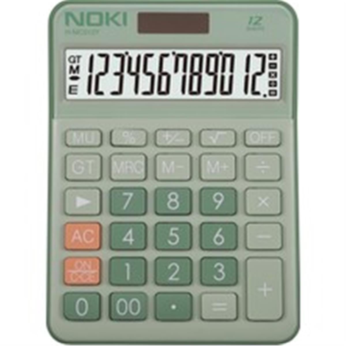 Noki H-Mc012Y Hesap Makinesi Yeşil 12 Hane
