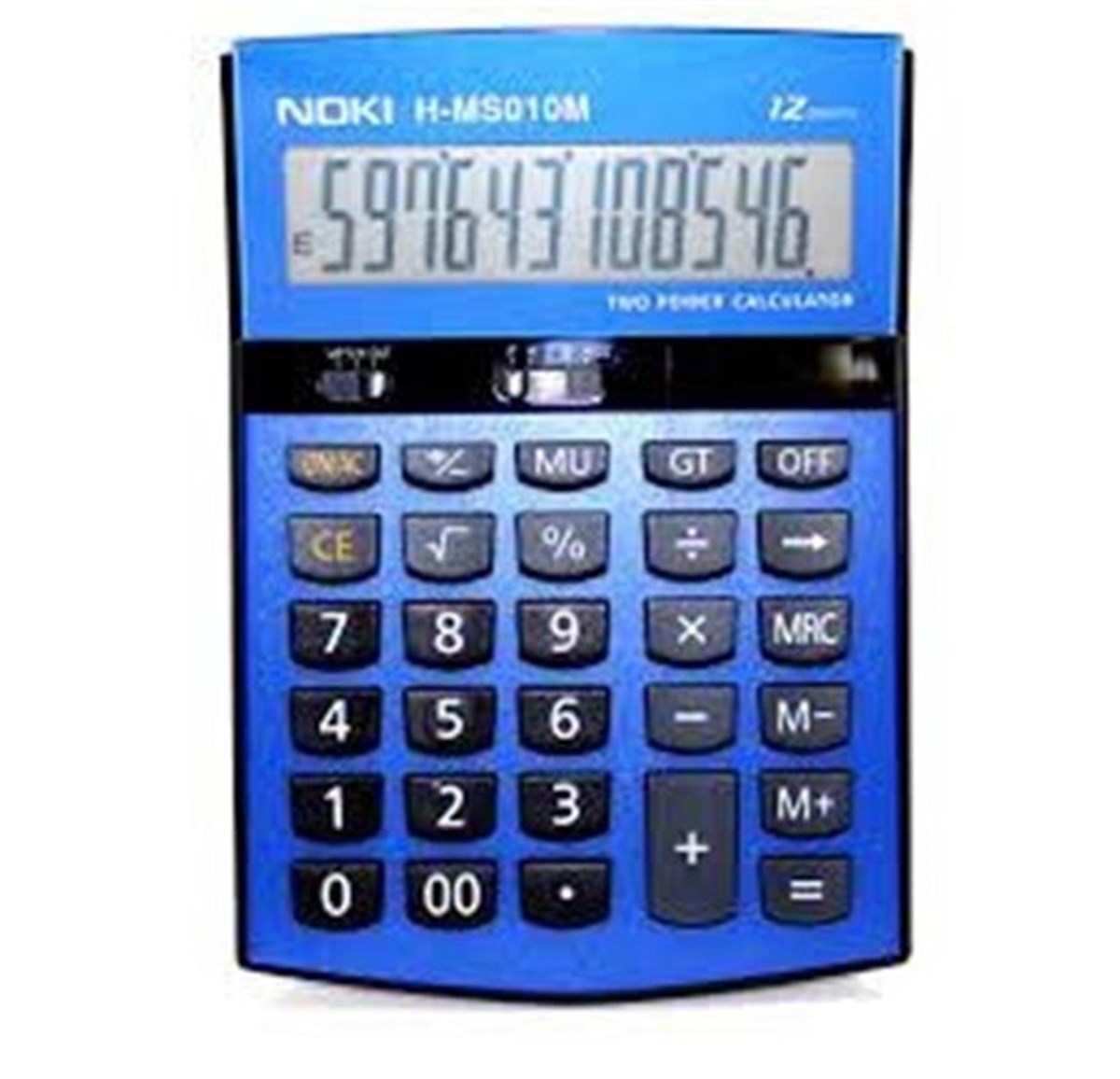 Noki H-Ms010M Hesap Makinesi Mavi 12 Hane