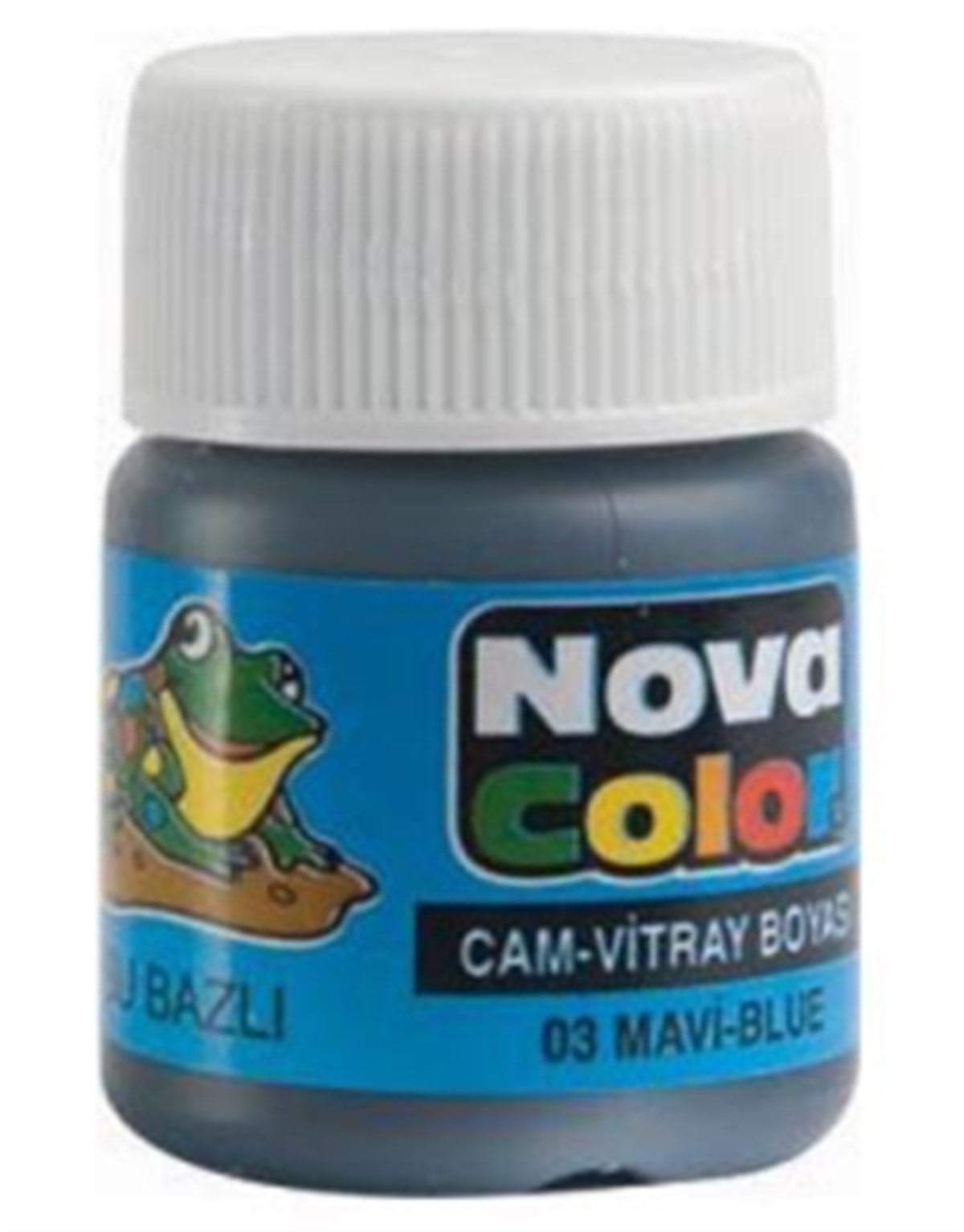 Nova Color Nc-151 Cam Boyasi Su Bazli 25Ml Mavi